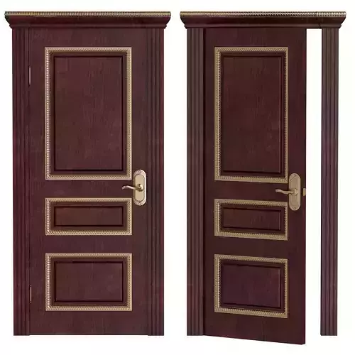 RuLes wooden door 3D model