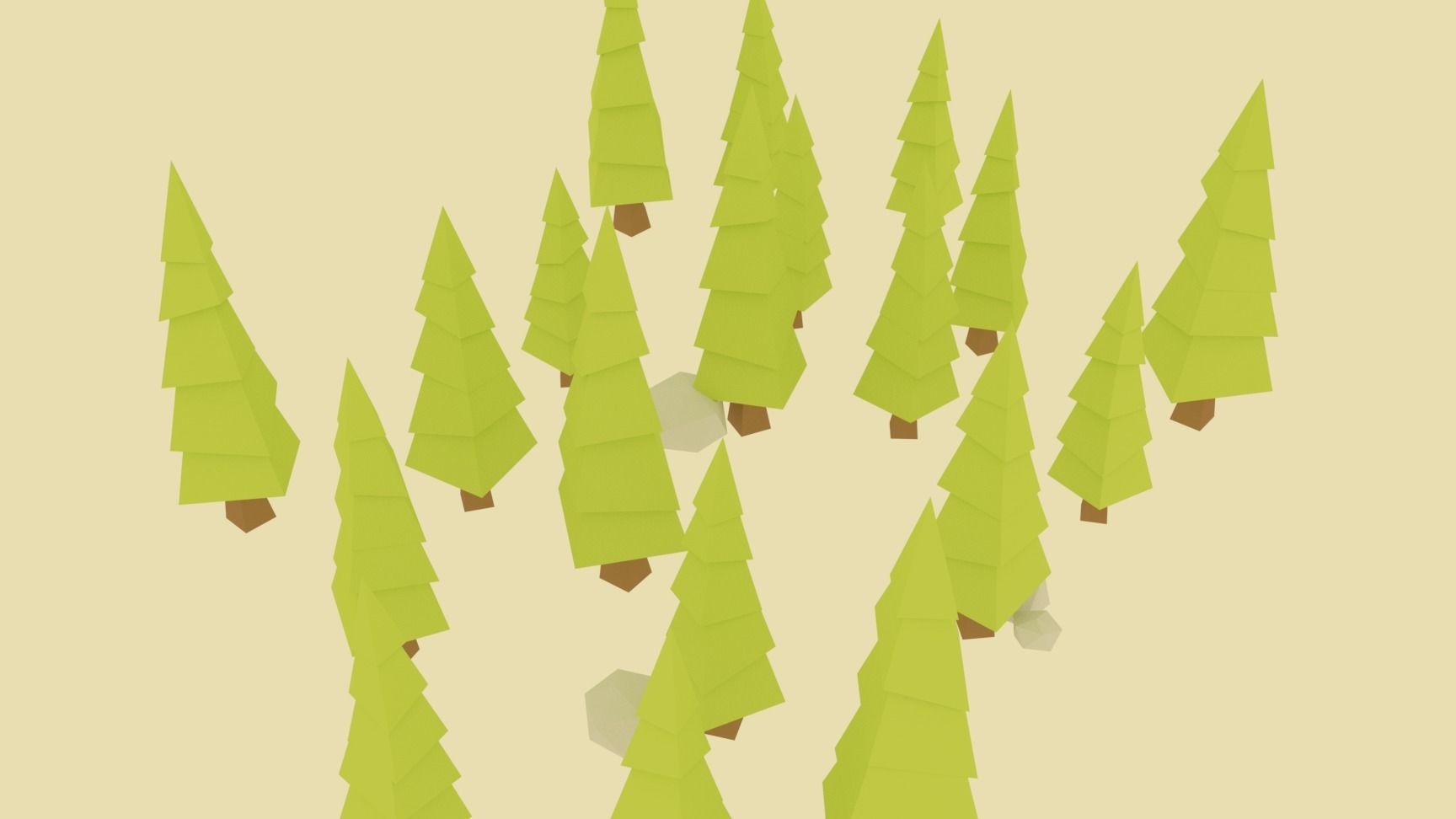 Pigart Tree Free low-poly 3D model_5