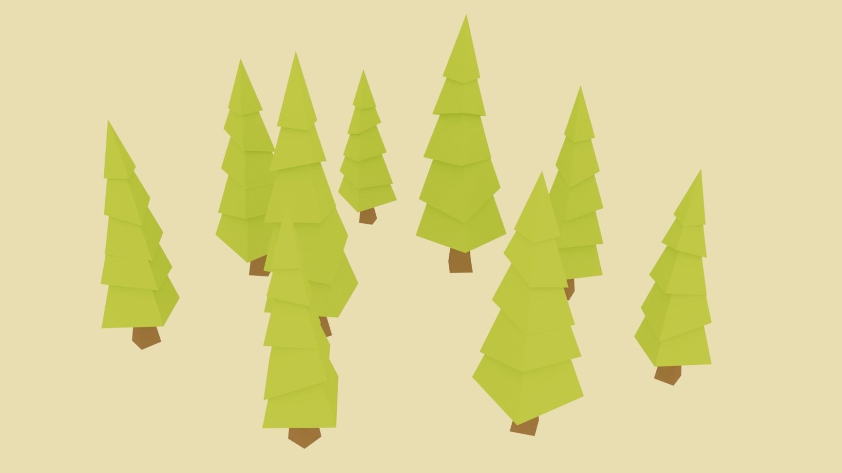 Pigart Tree Free low-poly 3D model_3