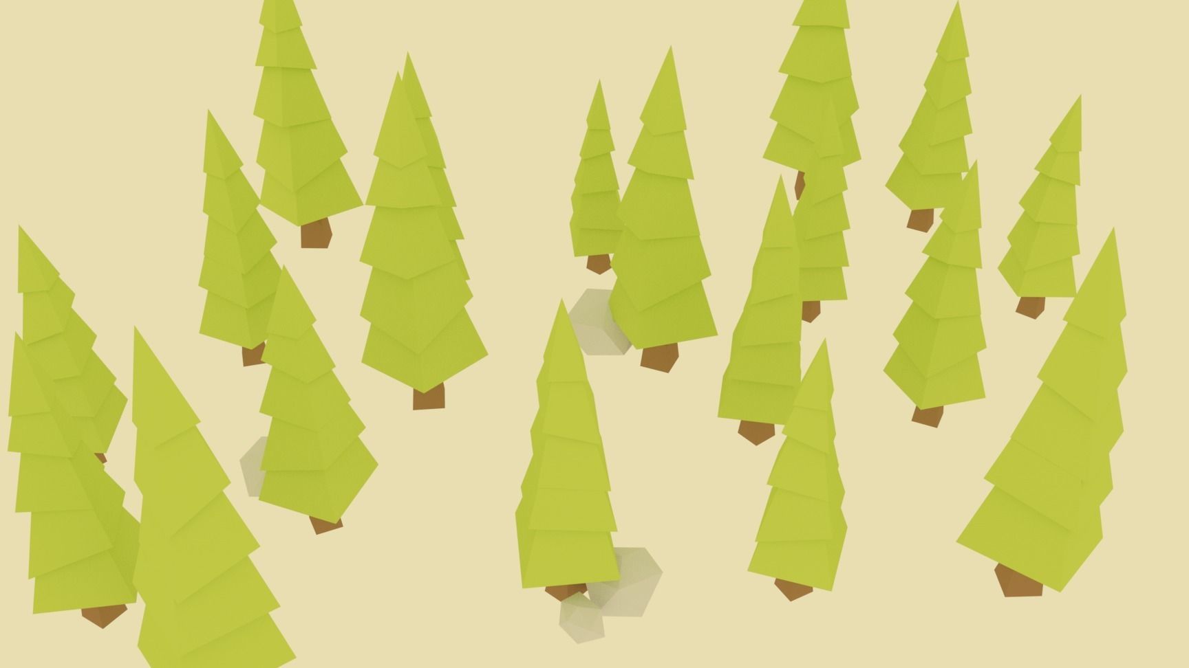 Pigart Tree Free low-poly 3D model_4