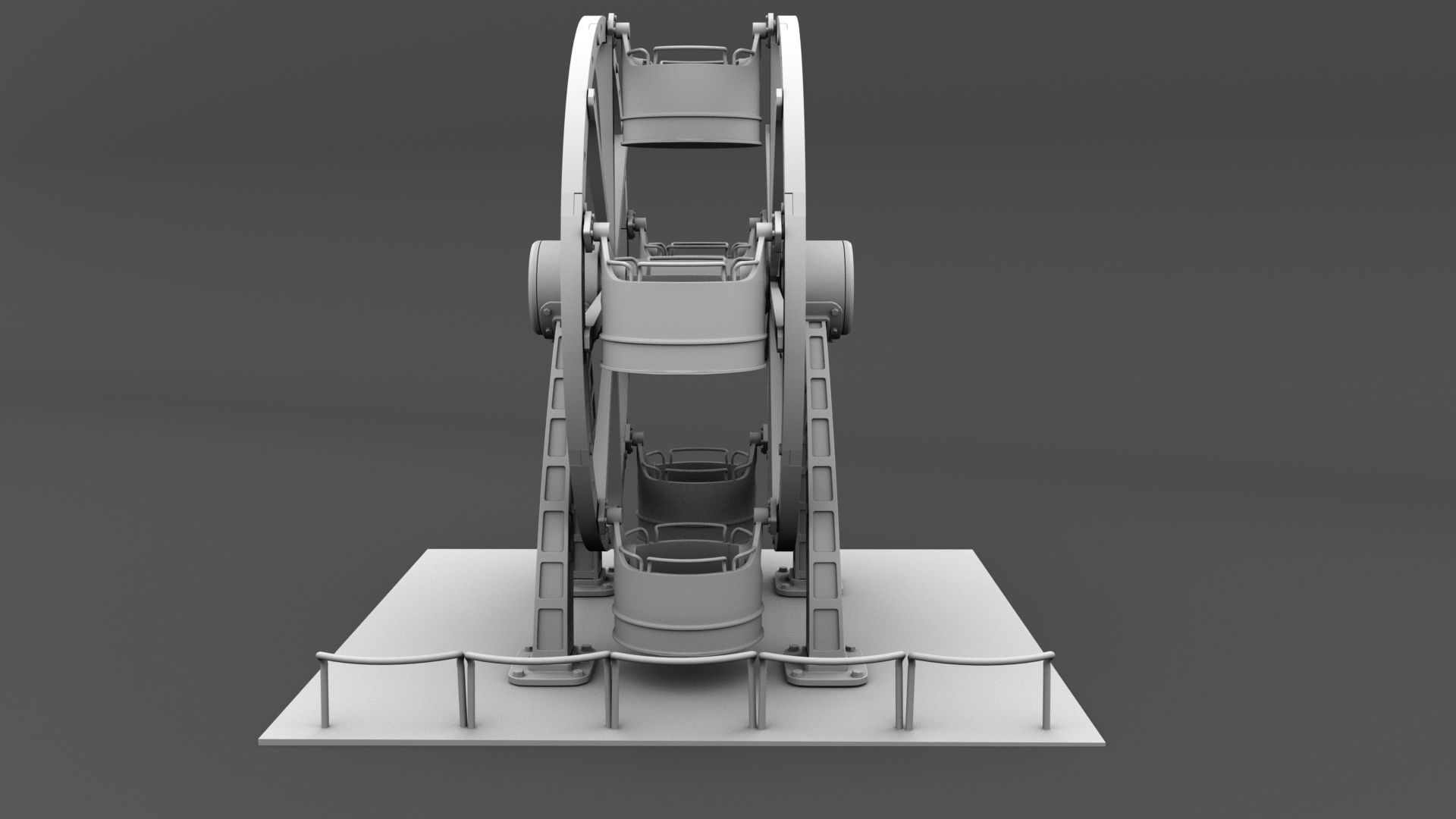 carousel cartoon  3D model_10