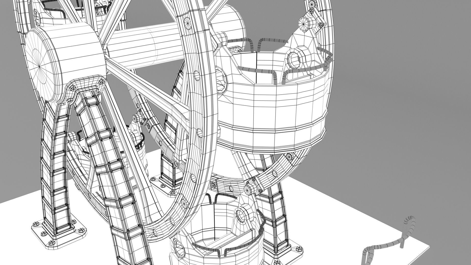 carousel cartoon  3D model_6