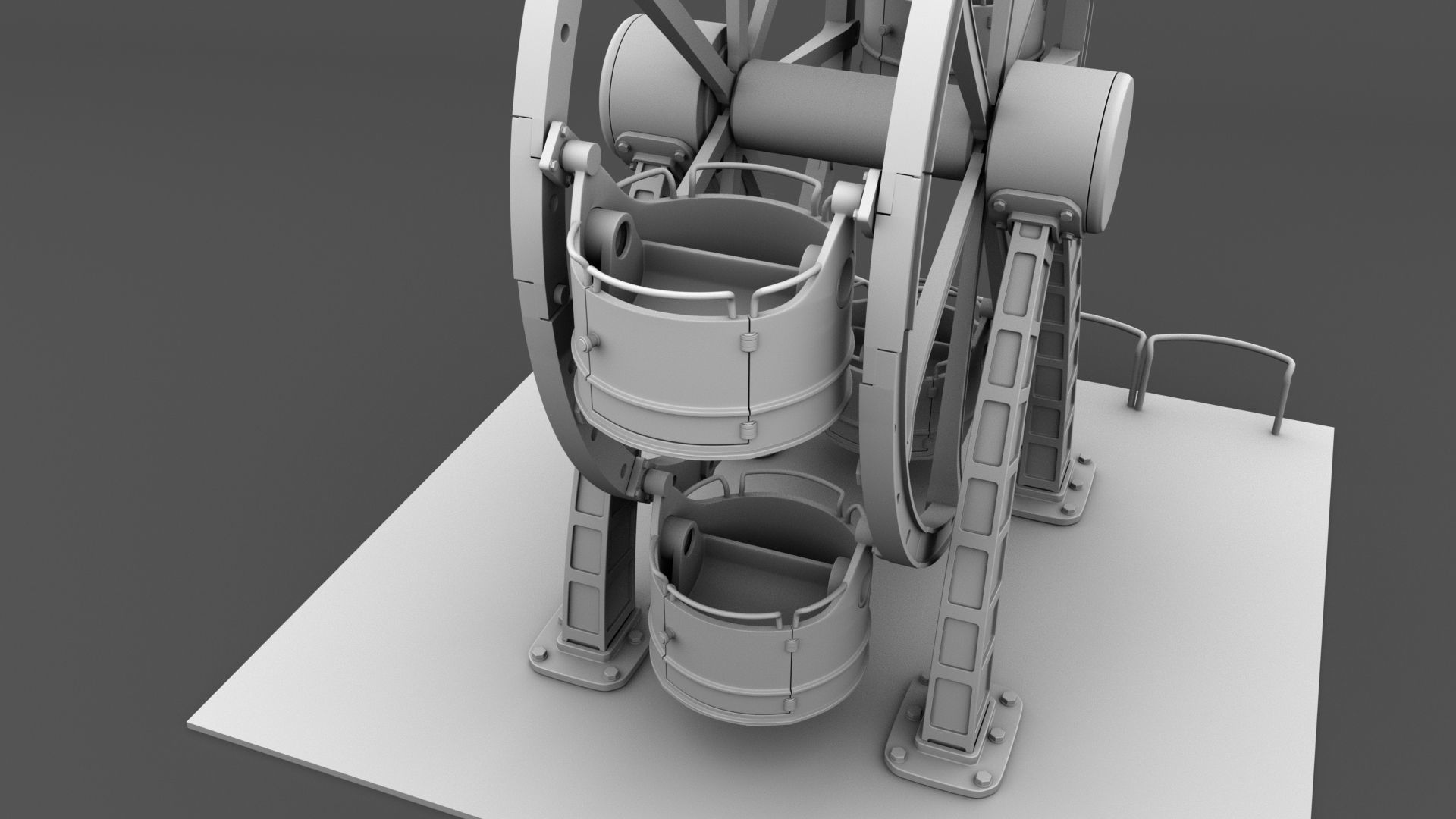 carousel cartoon  3D model_11