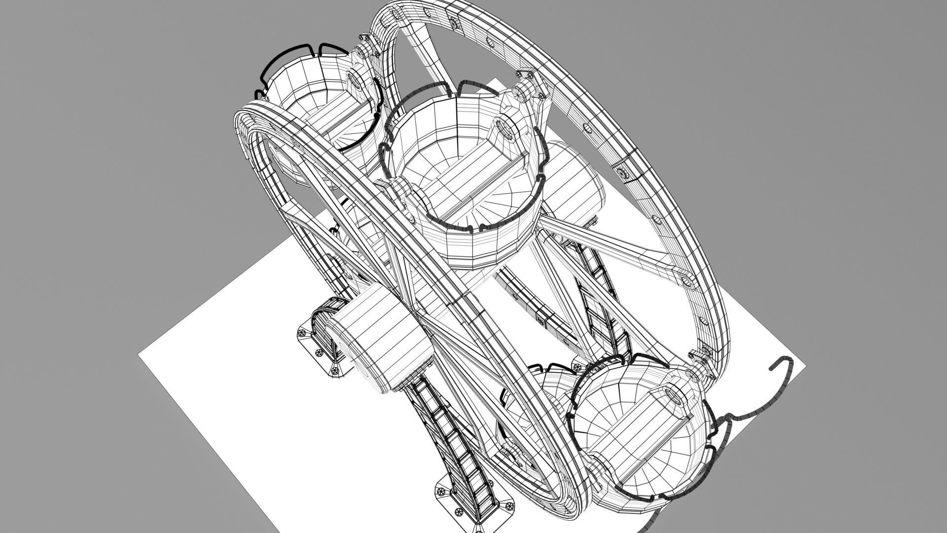 carousel cartoon  3D model_7