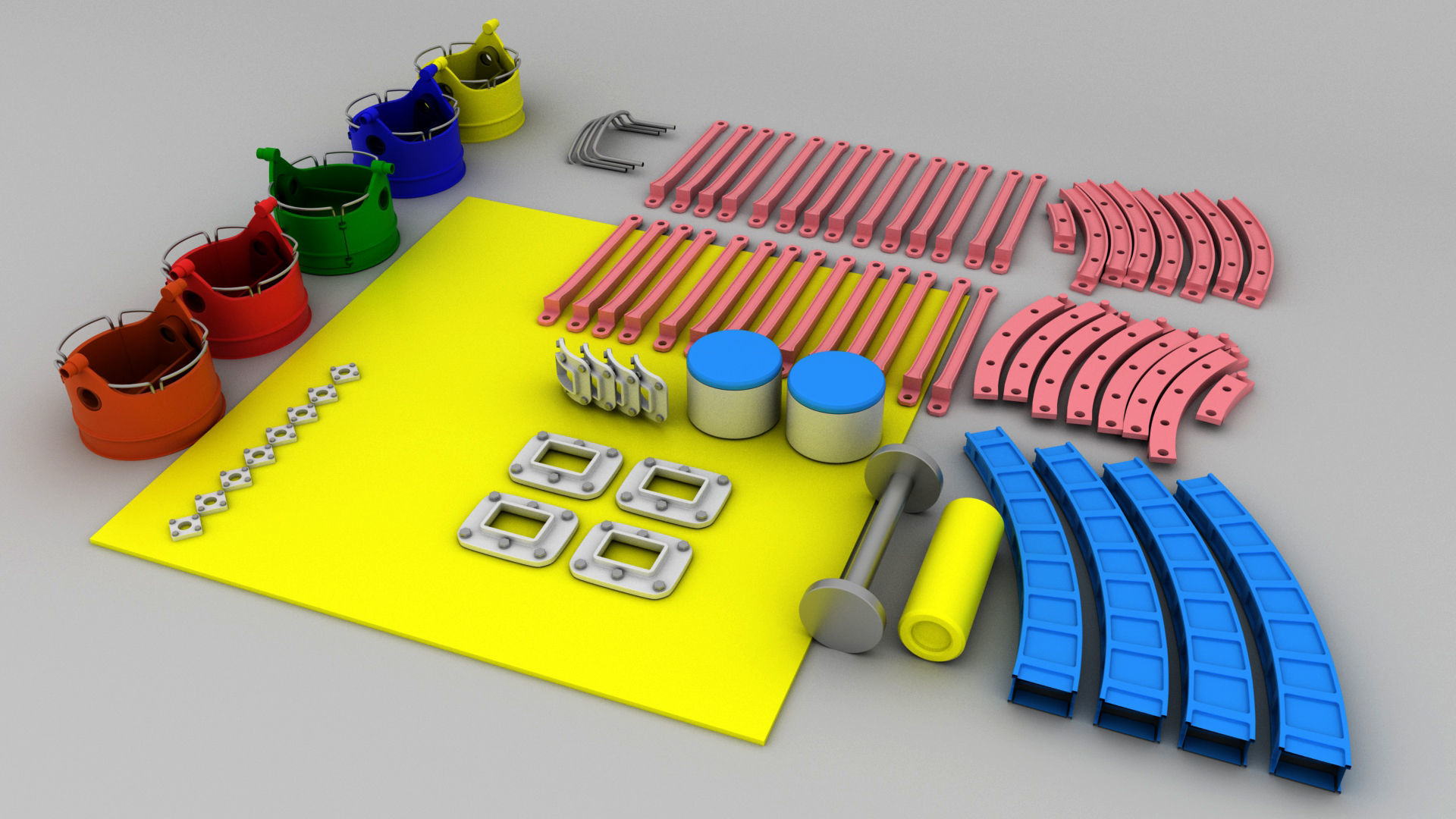 carousel cartoon  3D model_3