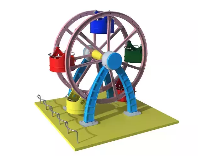 carousel cartoon  3D model
