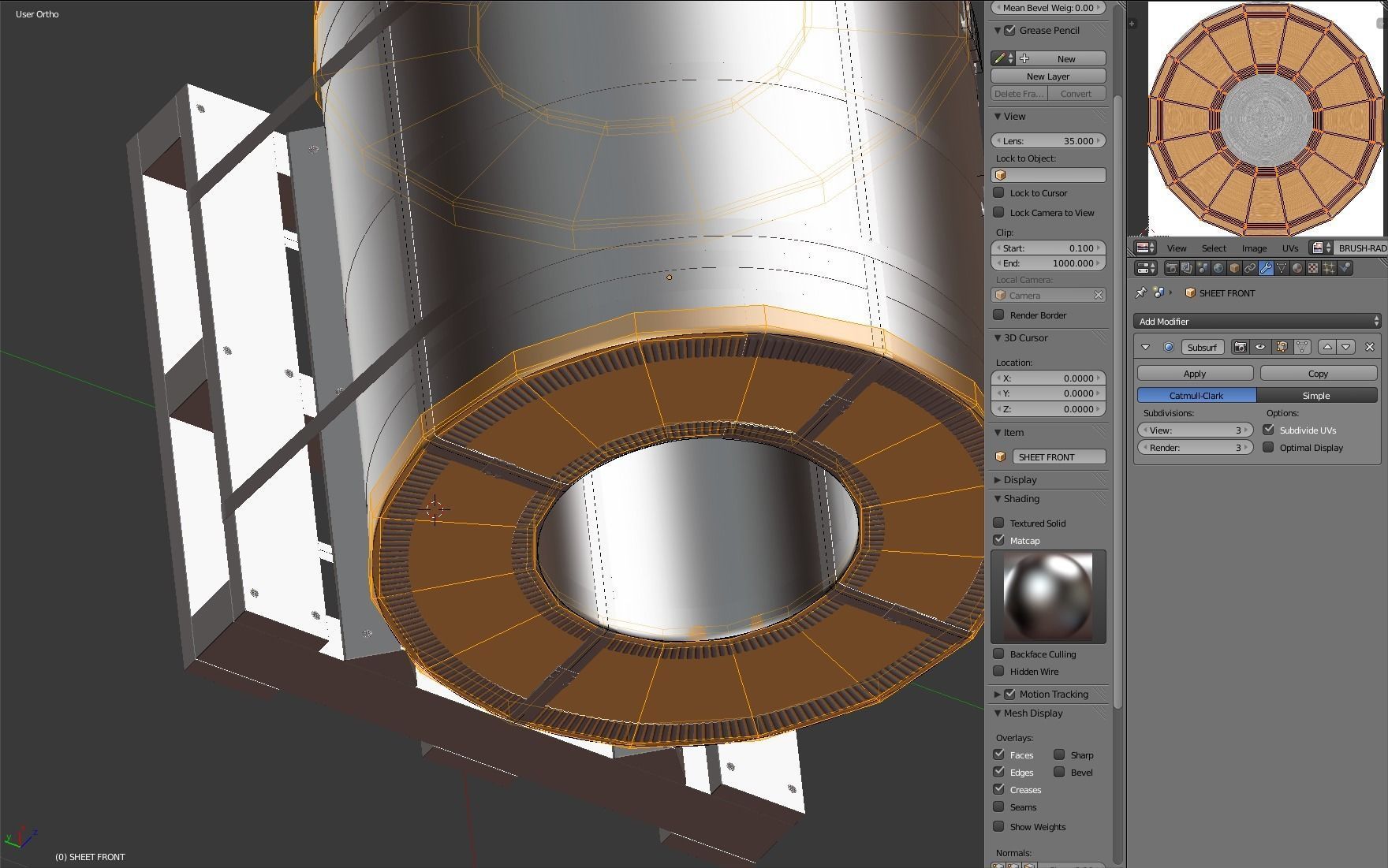 Steel Coil and Wooden Pallet 3D model_17