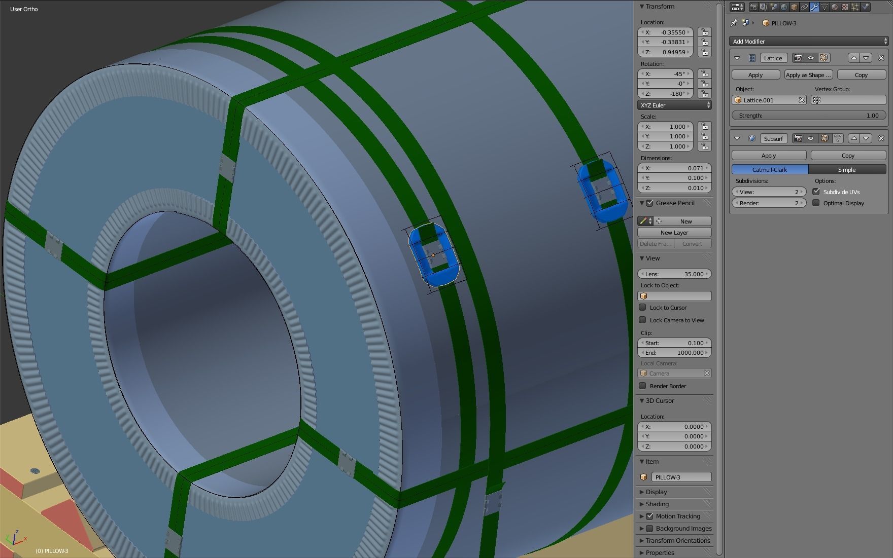 Steel Coil and Wooden Pallet 3D model_18