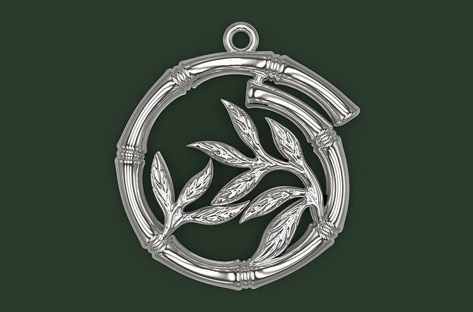 Pendant Bamboo 3D print model