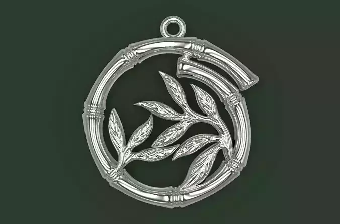 Pendant Bamboo 3D print model