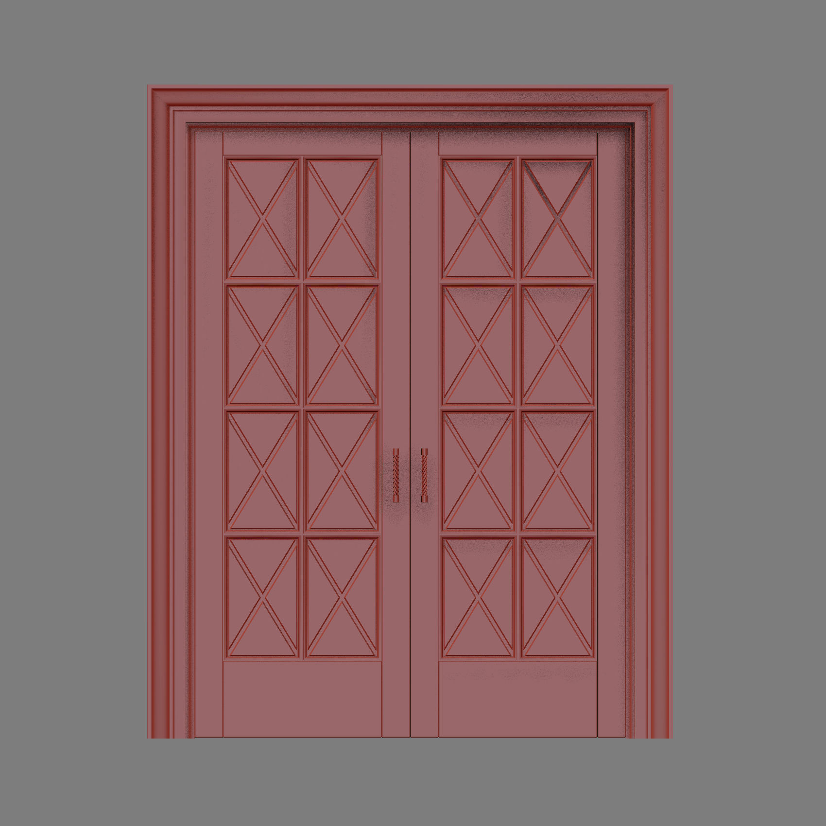 Classic sliding door 3D model_5