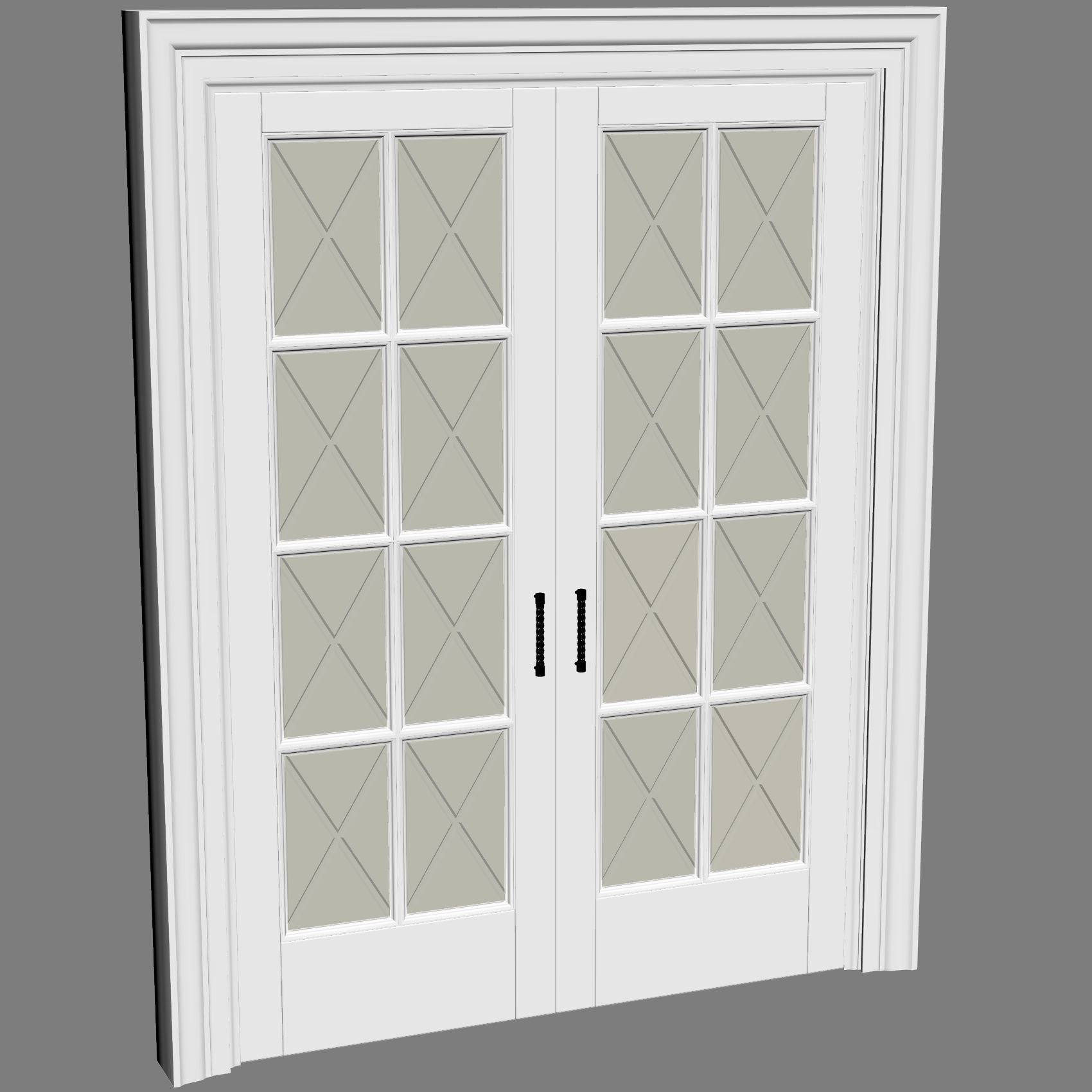 Classic sliding door 3D model_6