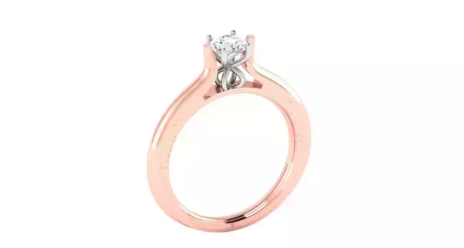 Solitaire ring 3dm stl render detail 3D print model 3D print model