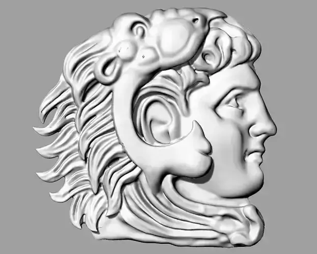 Alexander the Great Coin 3D print model