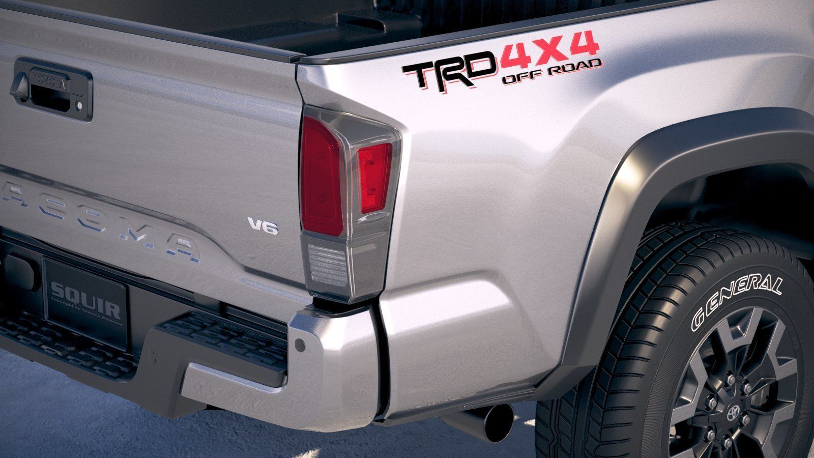 Toyota Tacoma TRD 2020 3D model_3