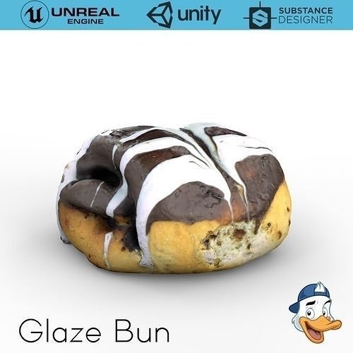 Glaze Bun 3D model