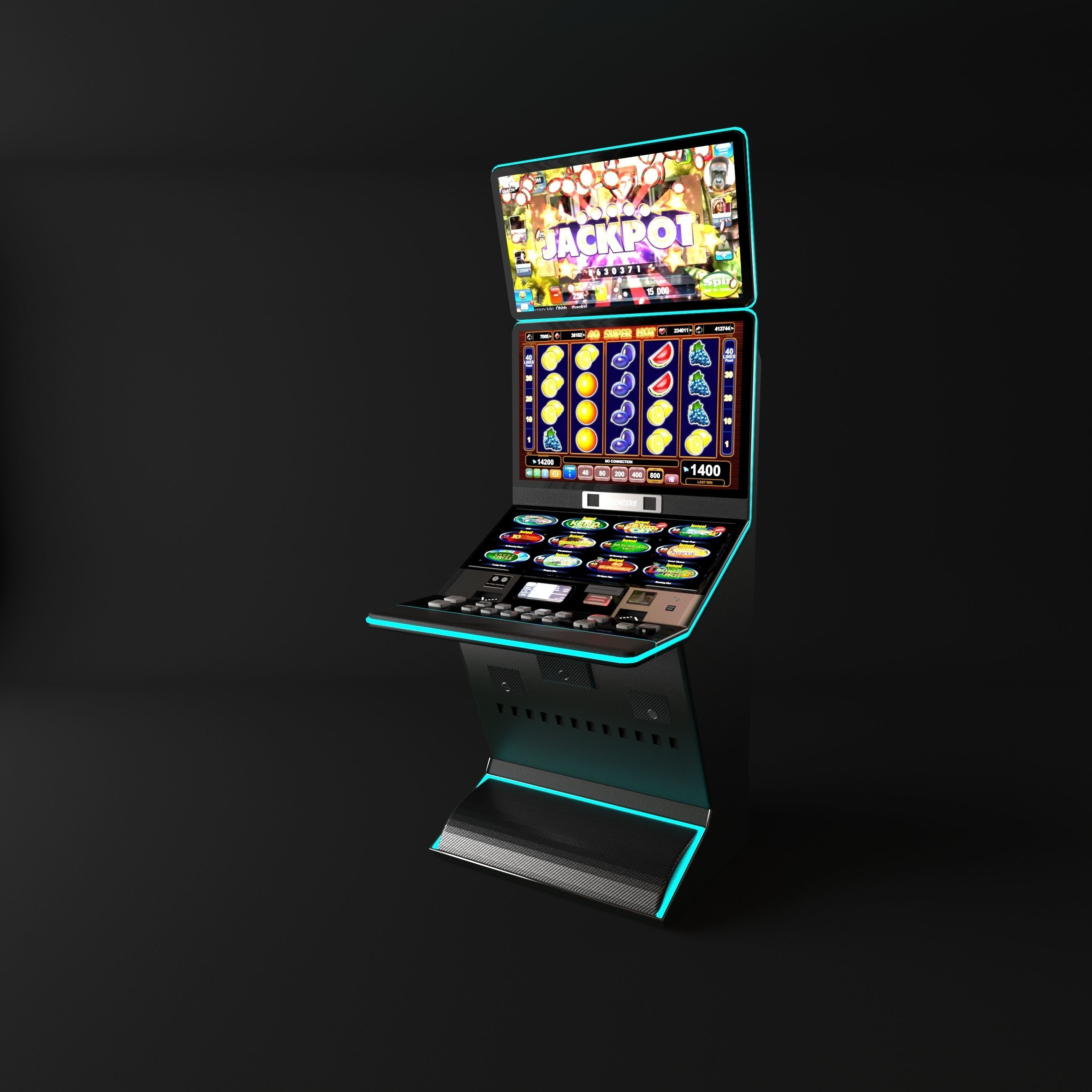 casino slot machine 3D model 3D model_7