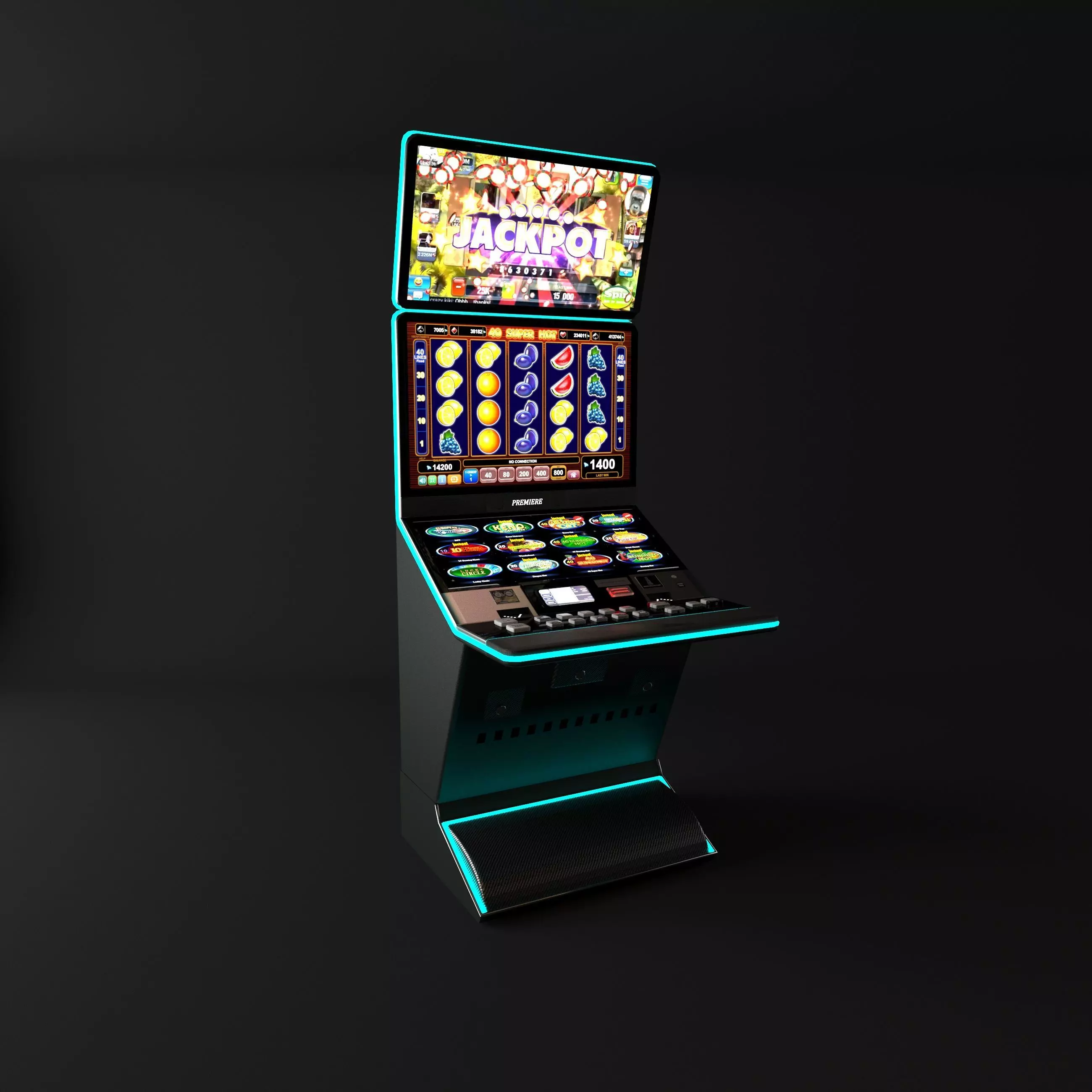 casino slot machine 3D model 3D model_0