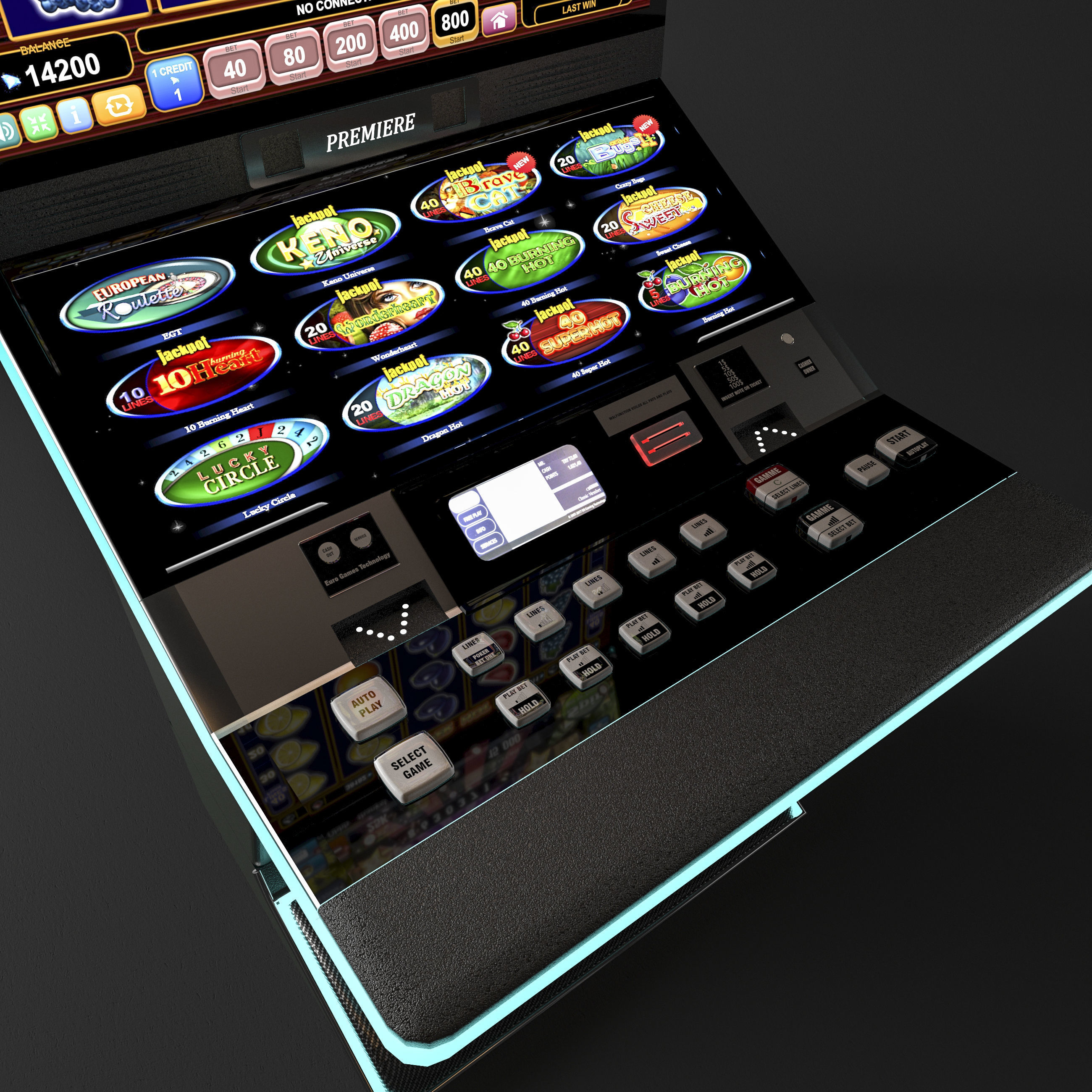 casino slot machine 3D model 3D model_2