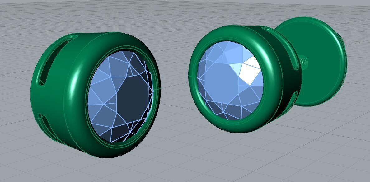 Hawk Ear Stud 3D print model_13