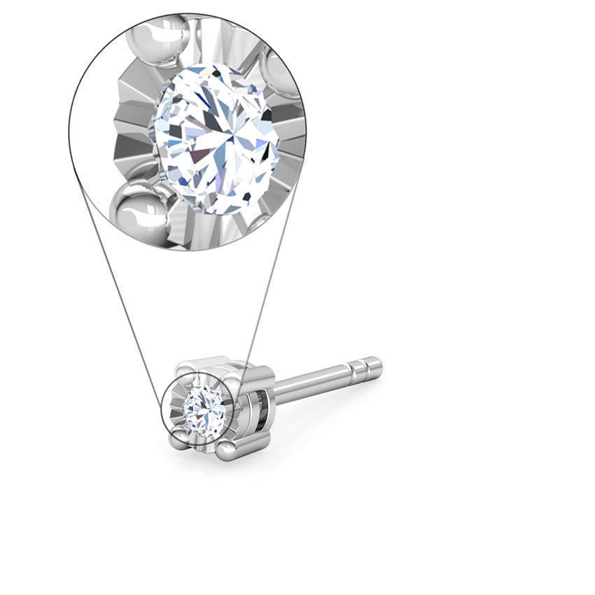 Mark Ear Studs 3D print model_12