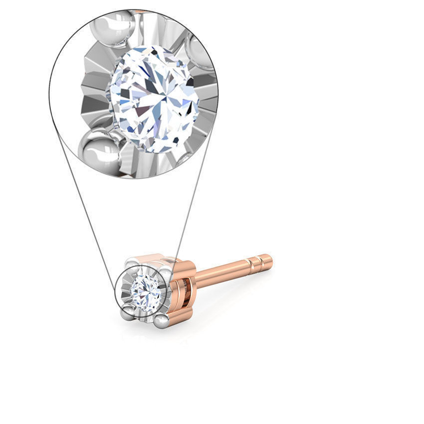 Mark Ear Studs 3D print model_7