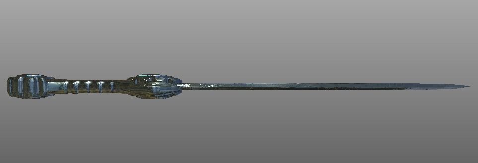 Sci-Fi Sword Low-poly 3D model_6