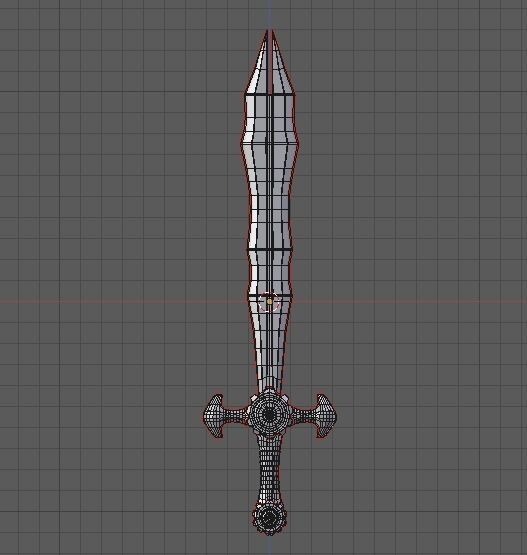 Sci-Fi Sword Low-poly 3D model_7