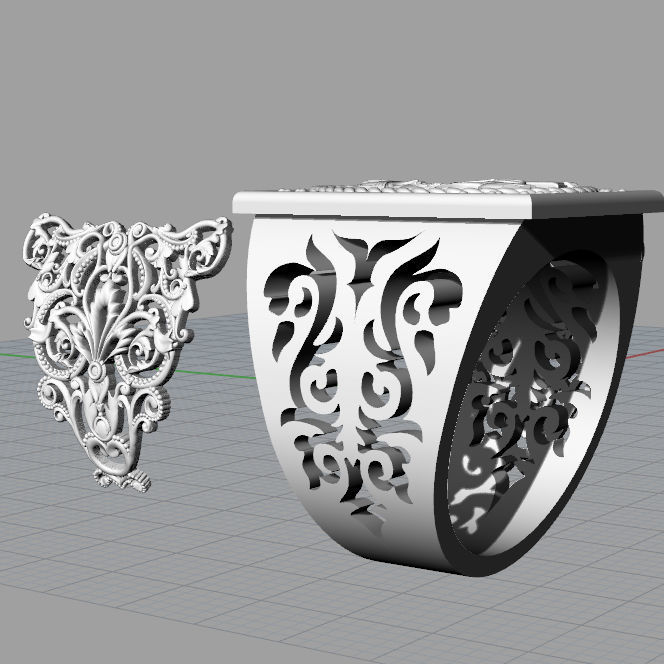 Mens ring Saint Nicholas  3D print model_12