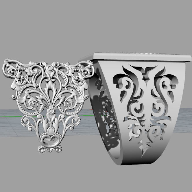 Mens ring Saint Nicholas  3D print model_11