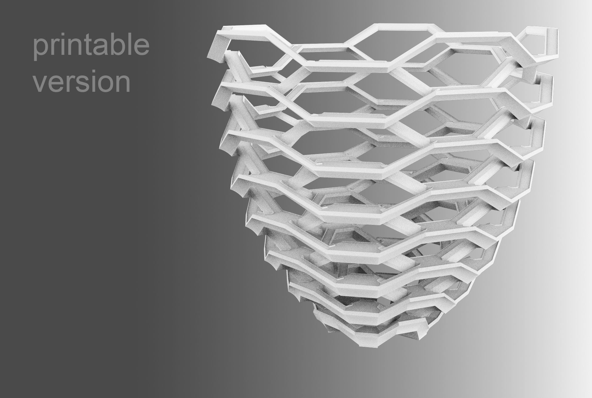 The Vessel - Hudson Yards Staircase - printable 3D model_22