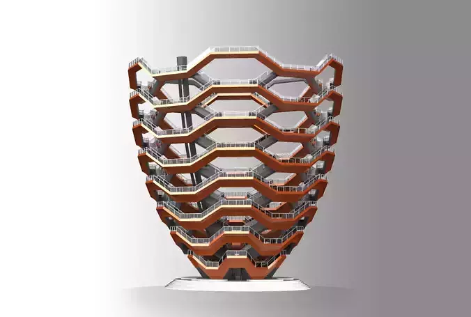 The Vessel - Hudson Yards Staircase - printable 3D model