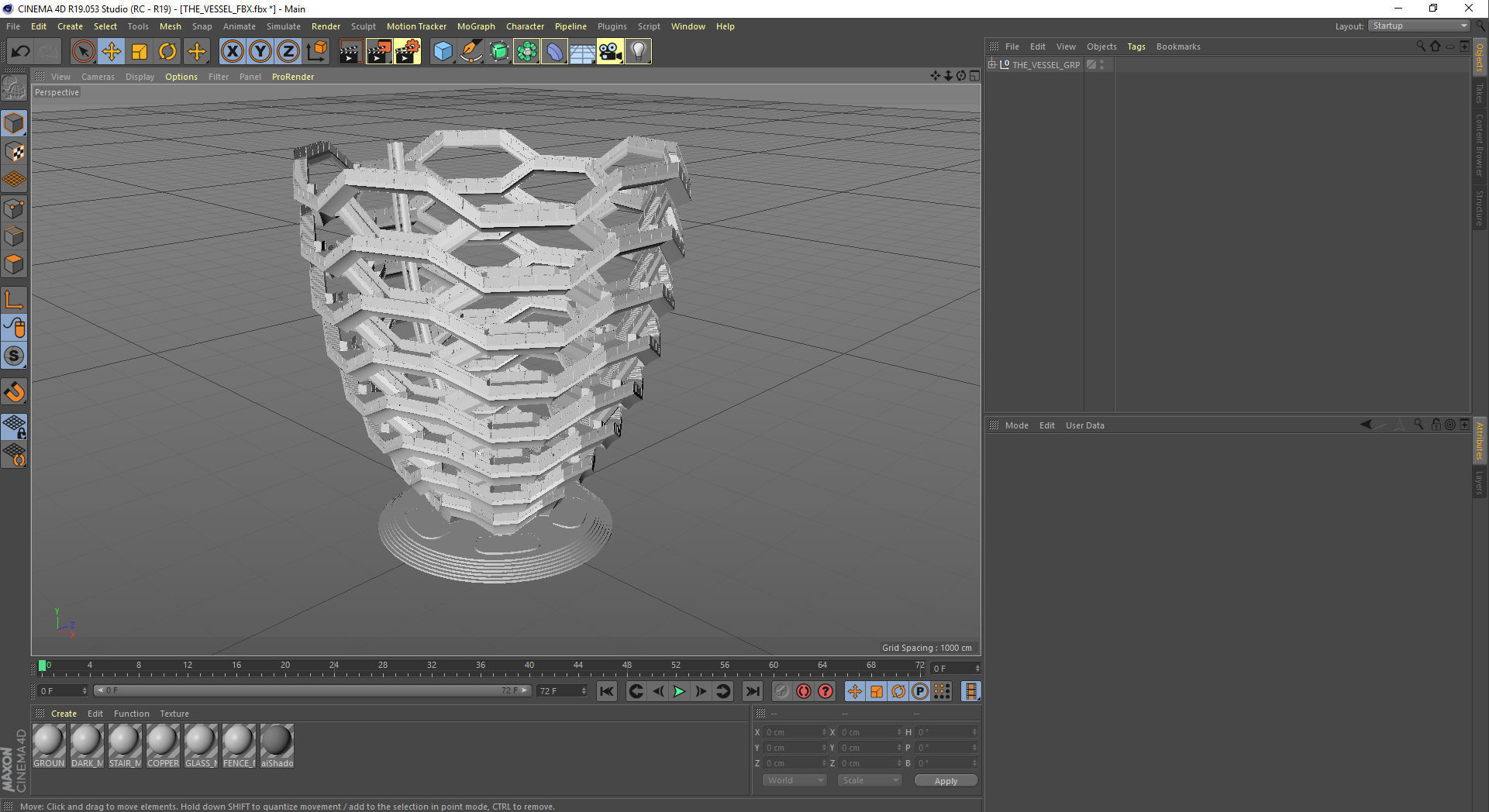 The Vessel - Hudson Yards Staircase - printable 3D model_27