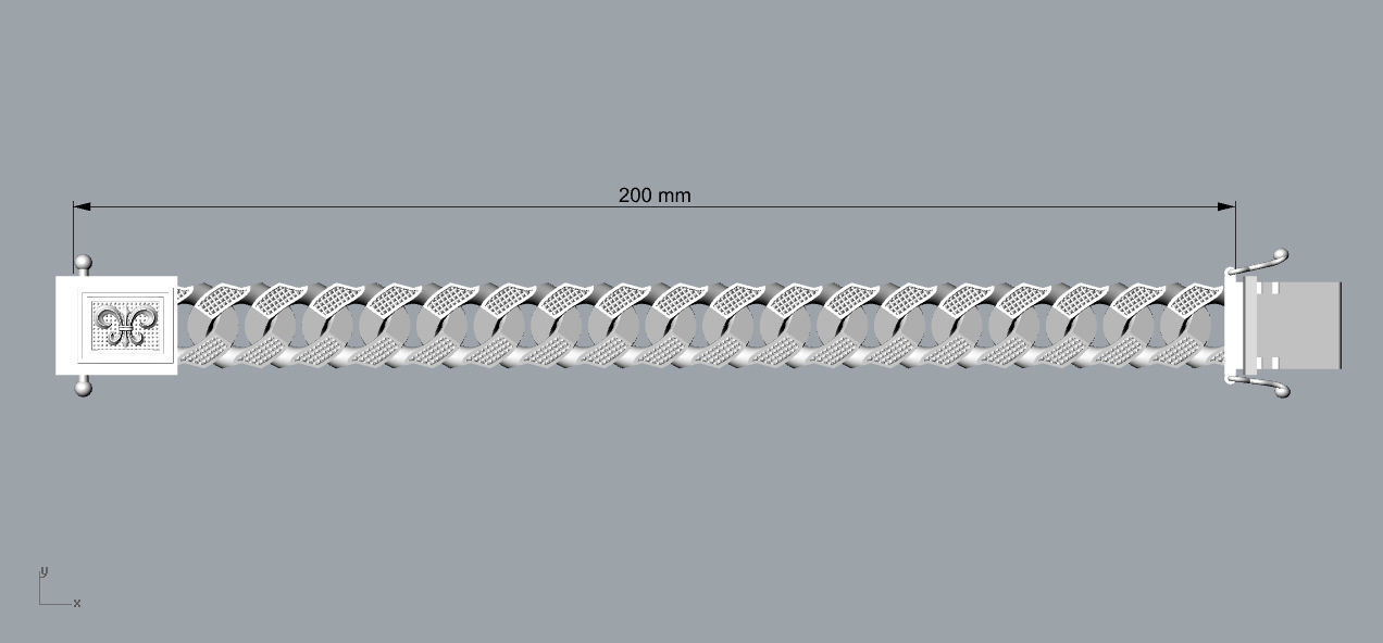 Chain Bracelets 14 3D print model_1