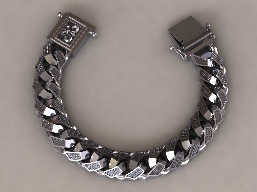 Chain Bracelets 14 3D print model_7