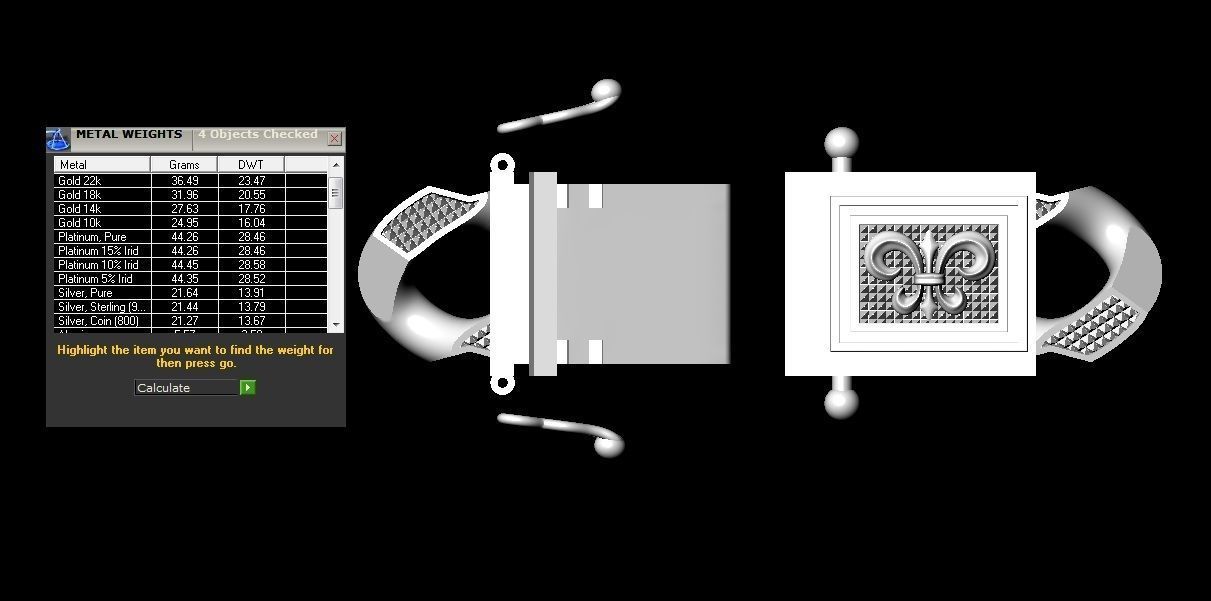 Chain Bracelets 14 3D print model_6