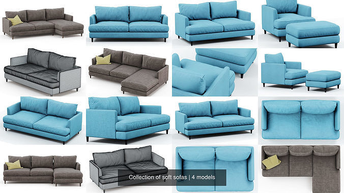 Collection of soft sofas 