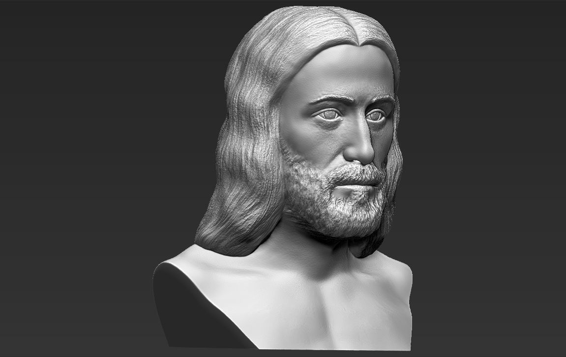 Jesus reconstruction based on Shroud of Turin 3D printing ready 3D print model_9