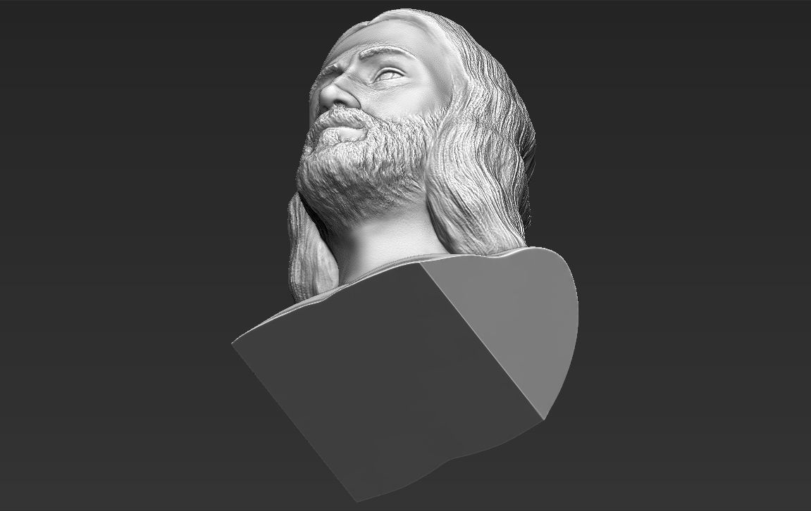 Jesus reconstruction based on Shroud of Turin 3D printing ready 3D print model_22