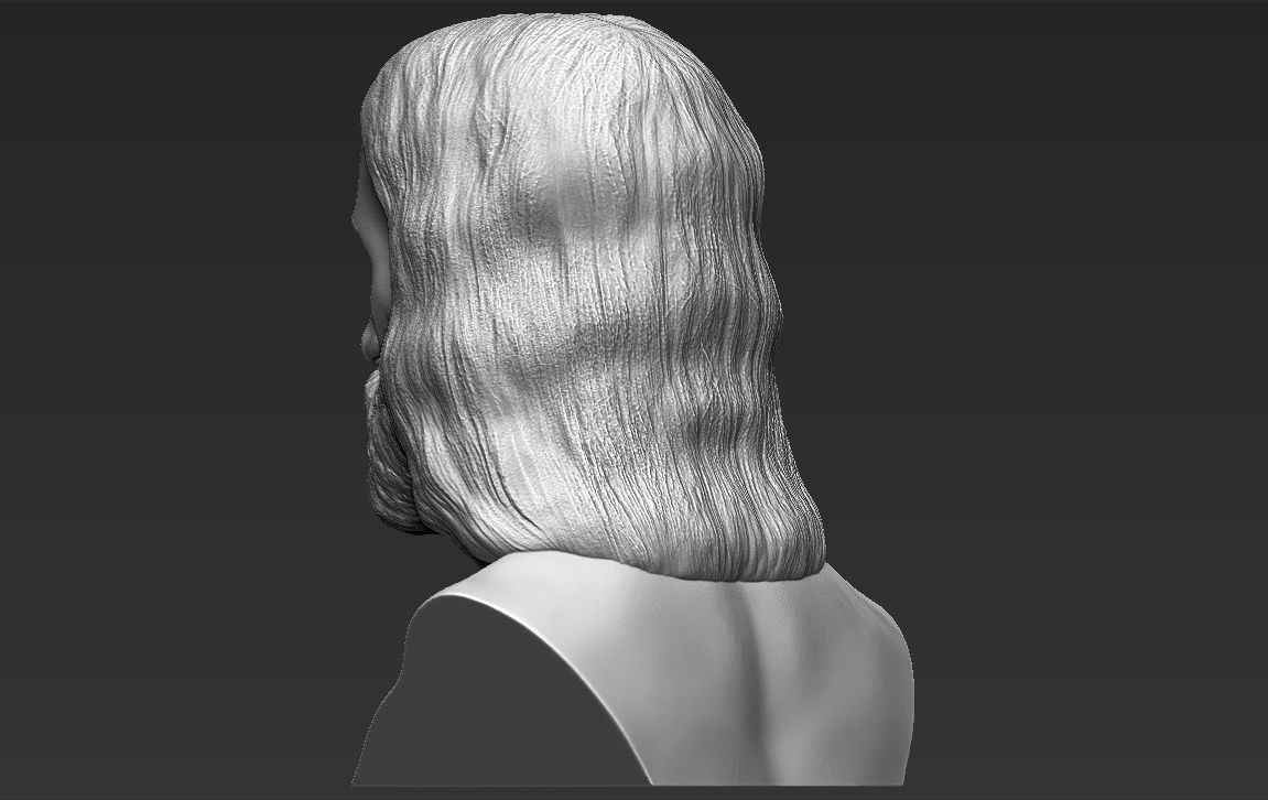 Jesus reconstruction based on Shroud of Turin 3D printing ready 3D print model_5