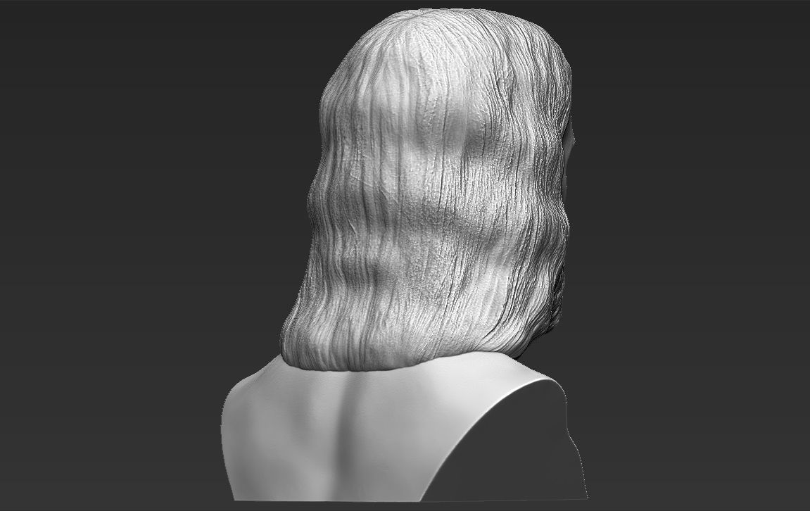 Jesus reconstruction based on Shroud of Turin 3D printing ready 3D print model_7