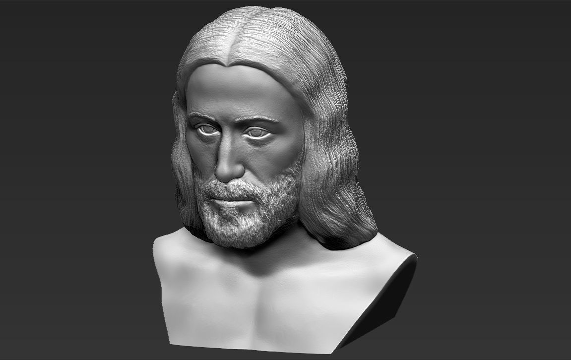 Jesus reconstruction based on Shroud of Turin 3D printing ready 3D print model_19