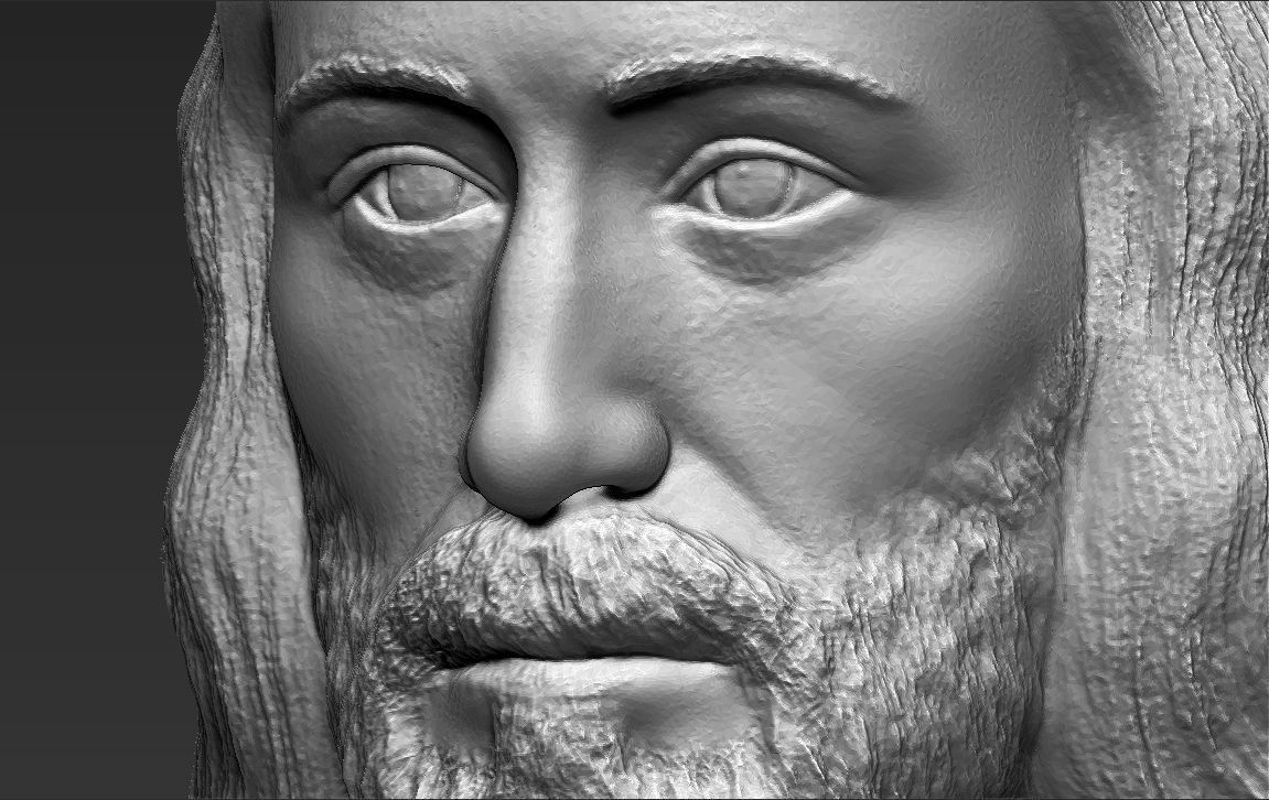 Jesus reconstruction based on Shroud of Turin 3D printing ready 3D print model_13