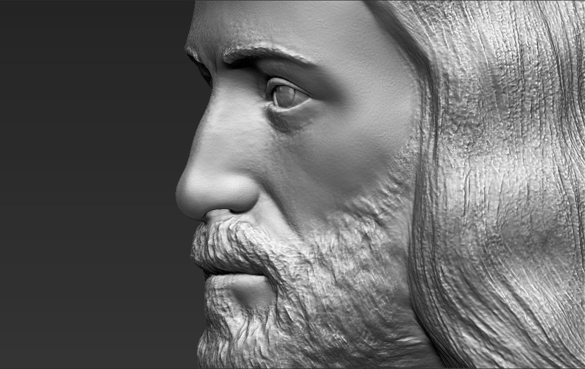 Jesus reconstruction based on Shroud of Turin 3D printing ready 3D print model_14