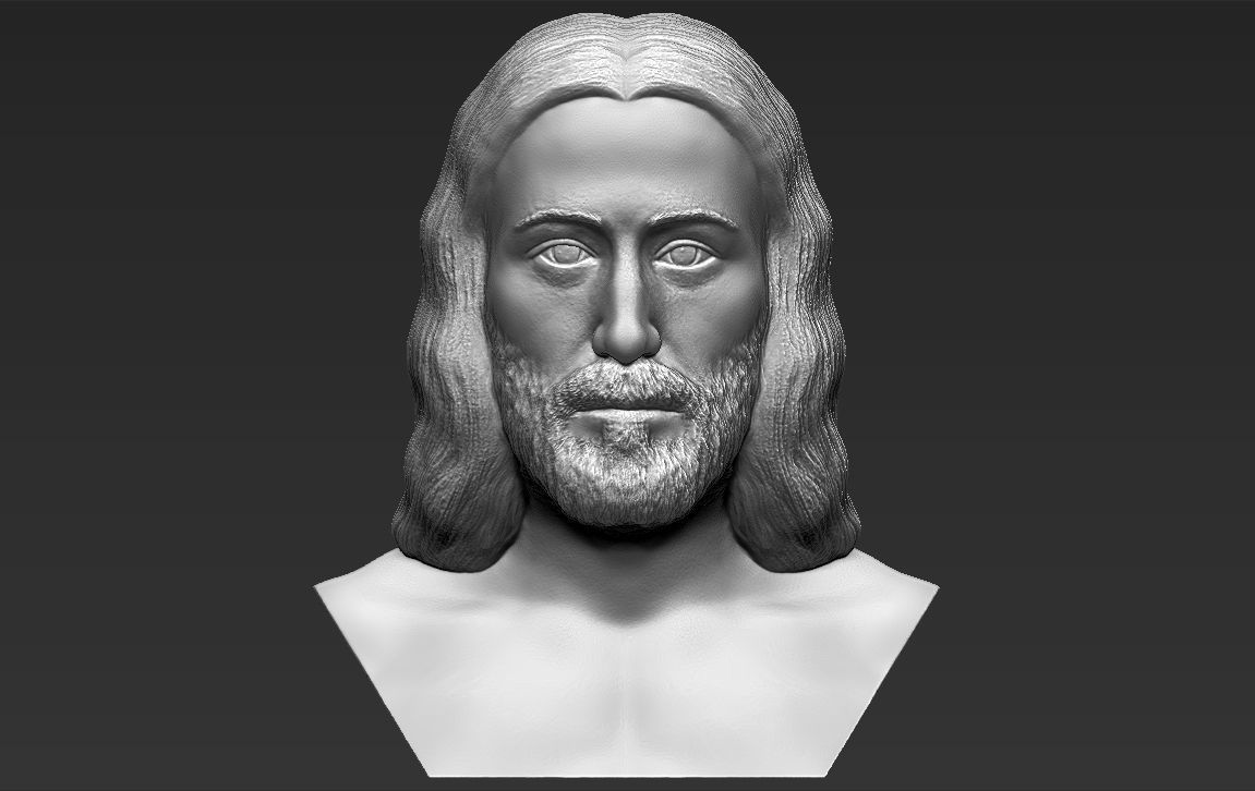 Jesus reconstruction based on Shroud of Turin 3D printing ready 3D print model_2