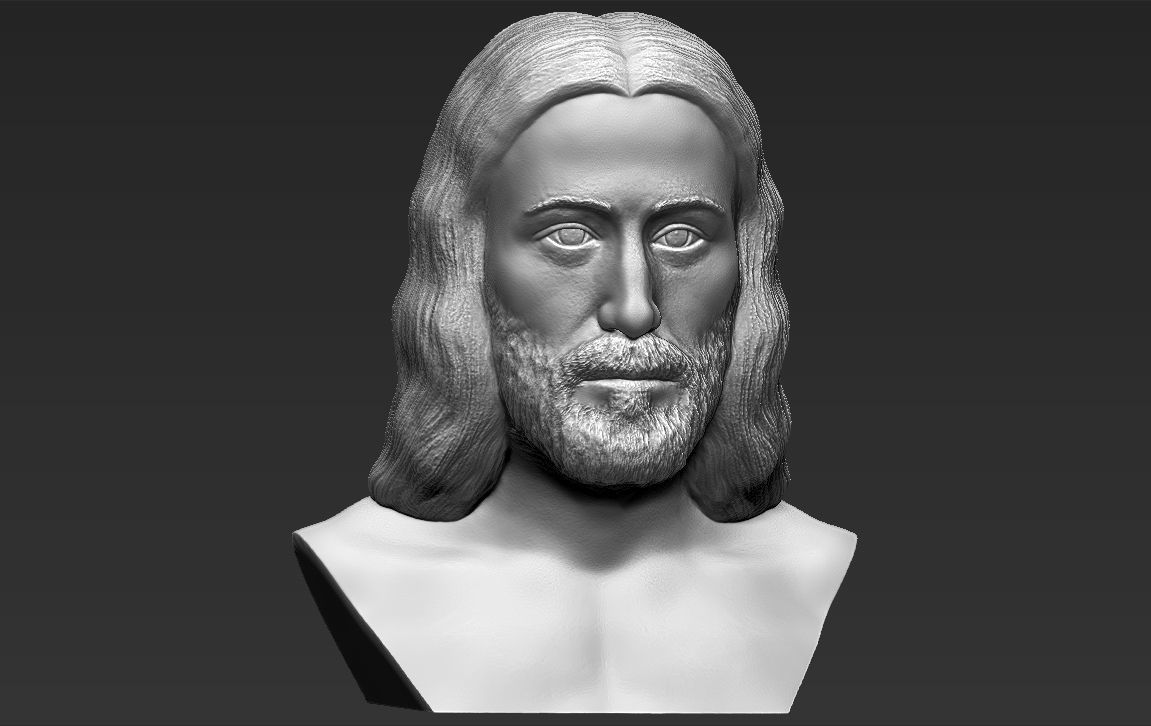 Jesus reconstruction based on Shroud of Turin 3D printing ready 3D print model_10