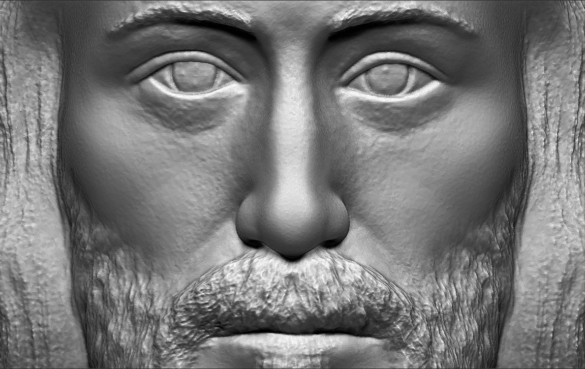 Jesus reconstruction based on Shroud of Turin 3D printing ready 3D print model_11