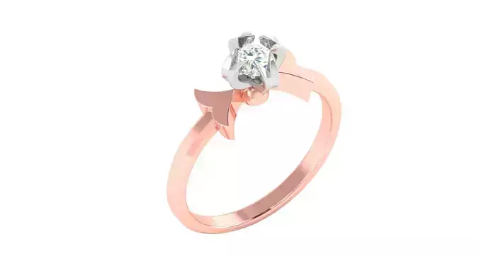 Solitaire ring 3dm stl render detail 3D print model