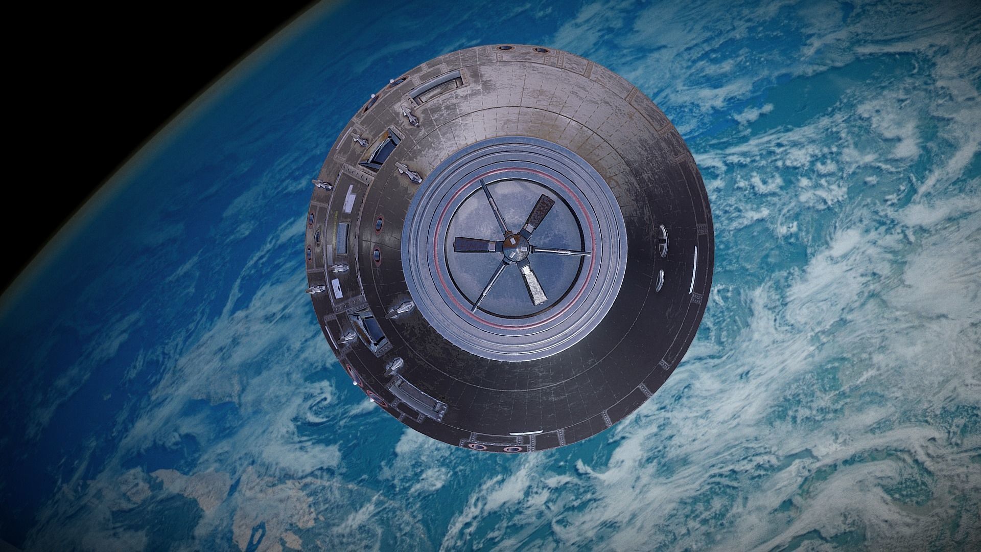 Apollo Command Module Low-poly 3D model_18