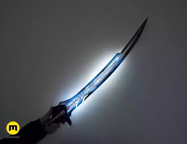 Alita Battle Angel Damscus Blade Sword 3D print model